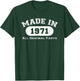 Made in 1971 All Original Parts Funny 51st Birthday Gift T-Shirt - T-Shirt | Forest