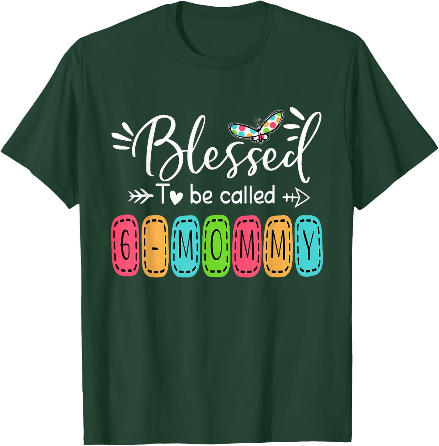 Blessed To Be Called Gmommy Stitch Patch, Gift T-Shirt - T-Shirt | Forest