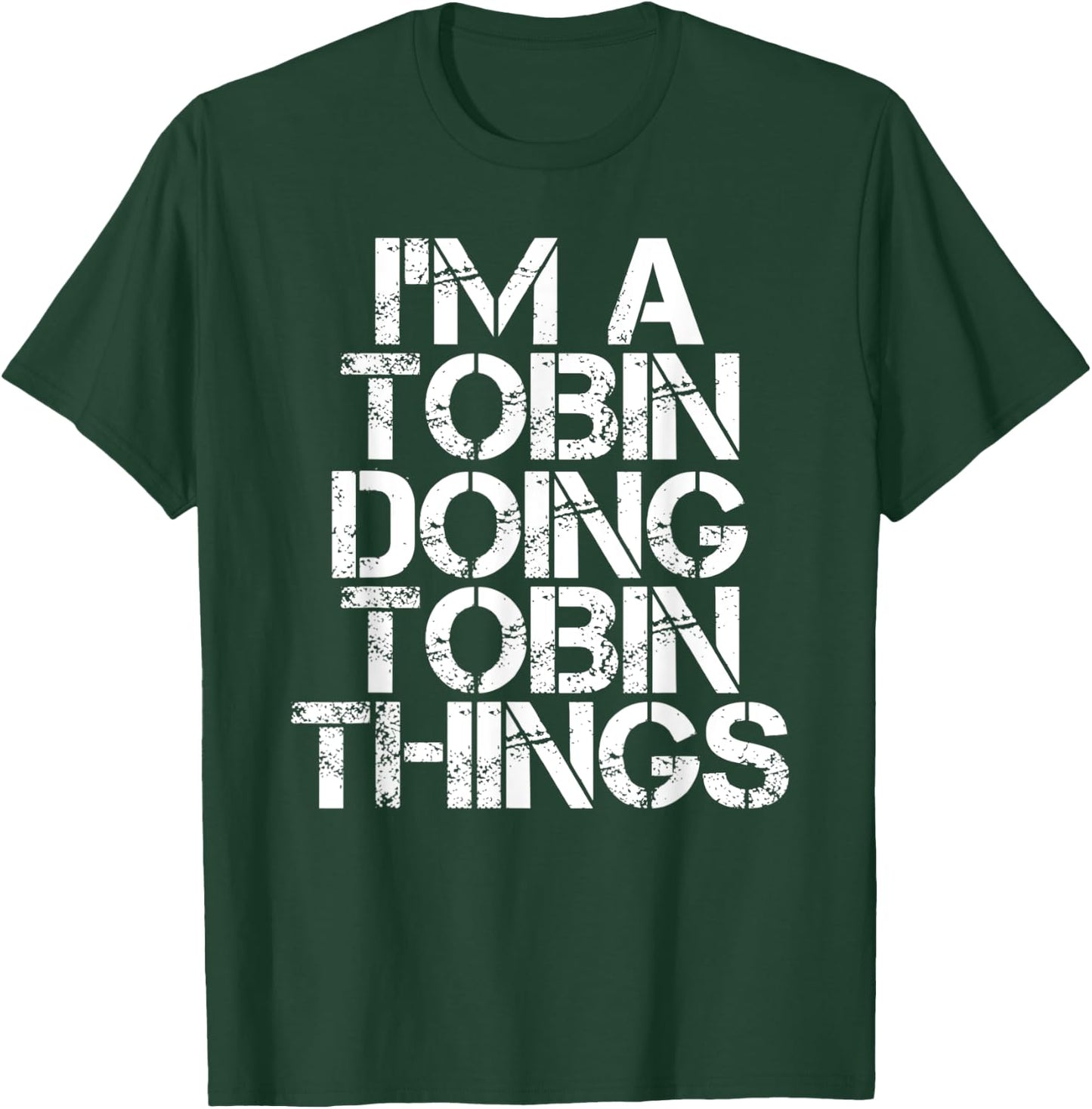 TOBIN Funny Surname Family Tree Birthday Reunion Gift T-Shirt - T-Shirt | Forest