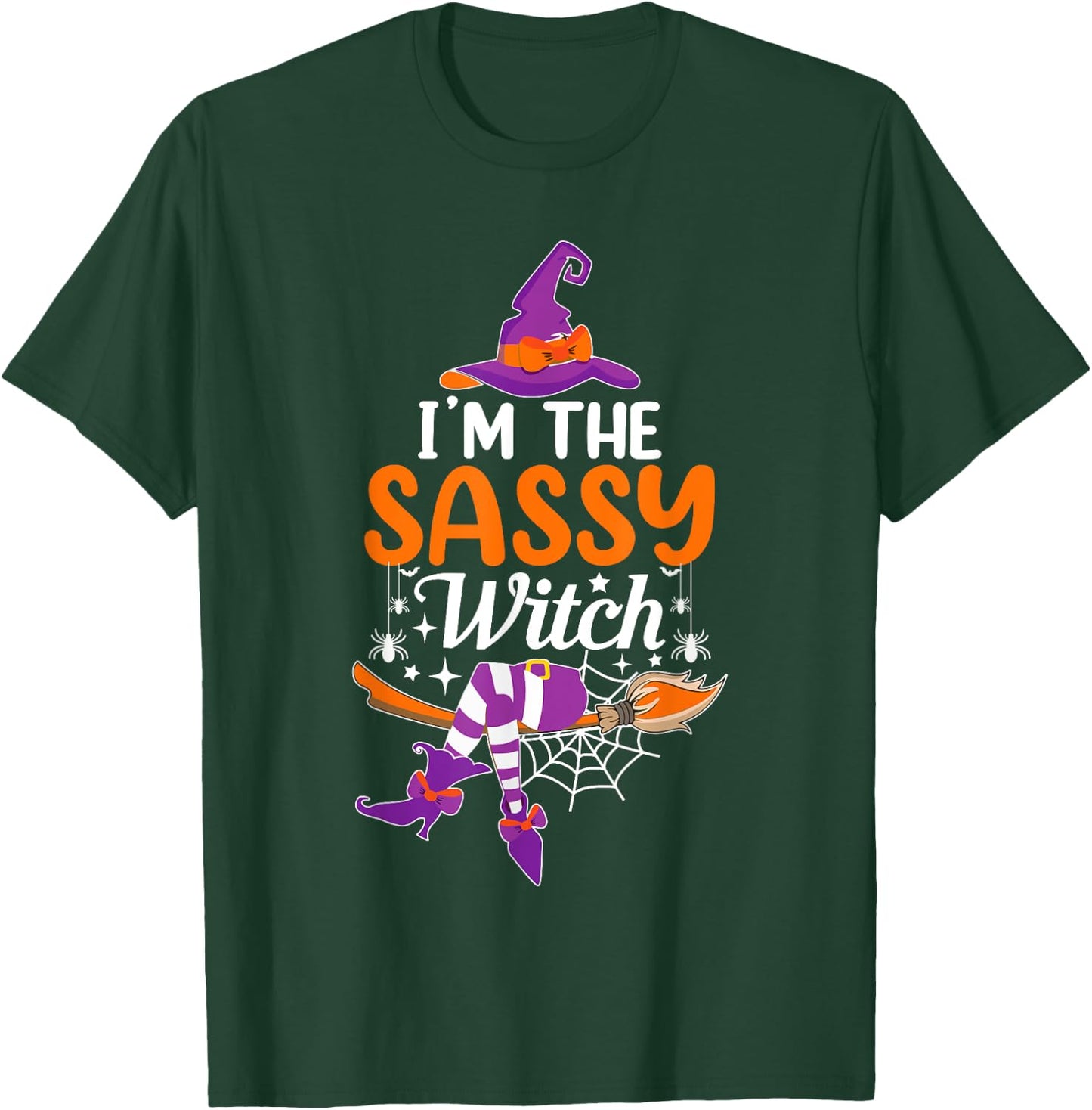 I'm the Sassy Witch Funny Halloween Family Matching T-Shirt - T-Shirt | Forest
