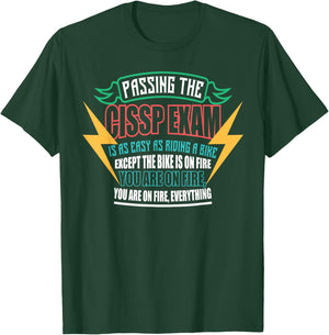 Cybersecurity CISSP Exam Passer Computer Programmer Nerd T-Shirt - T-Shirt | Forest