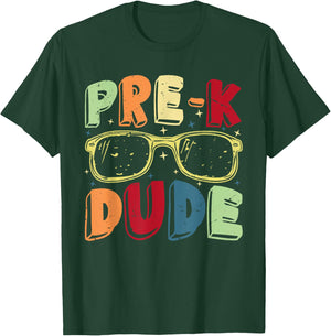 Pre-K Dude First Day of Preschool Back to School Pre-K Kids T-Shirt - T-Shirt | Forest