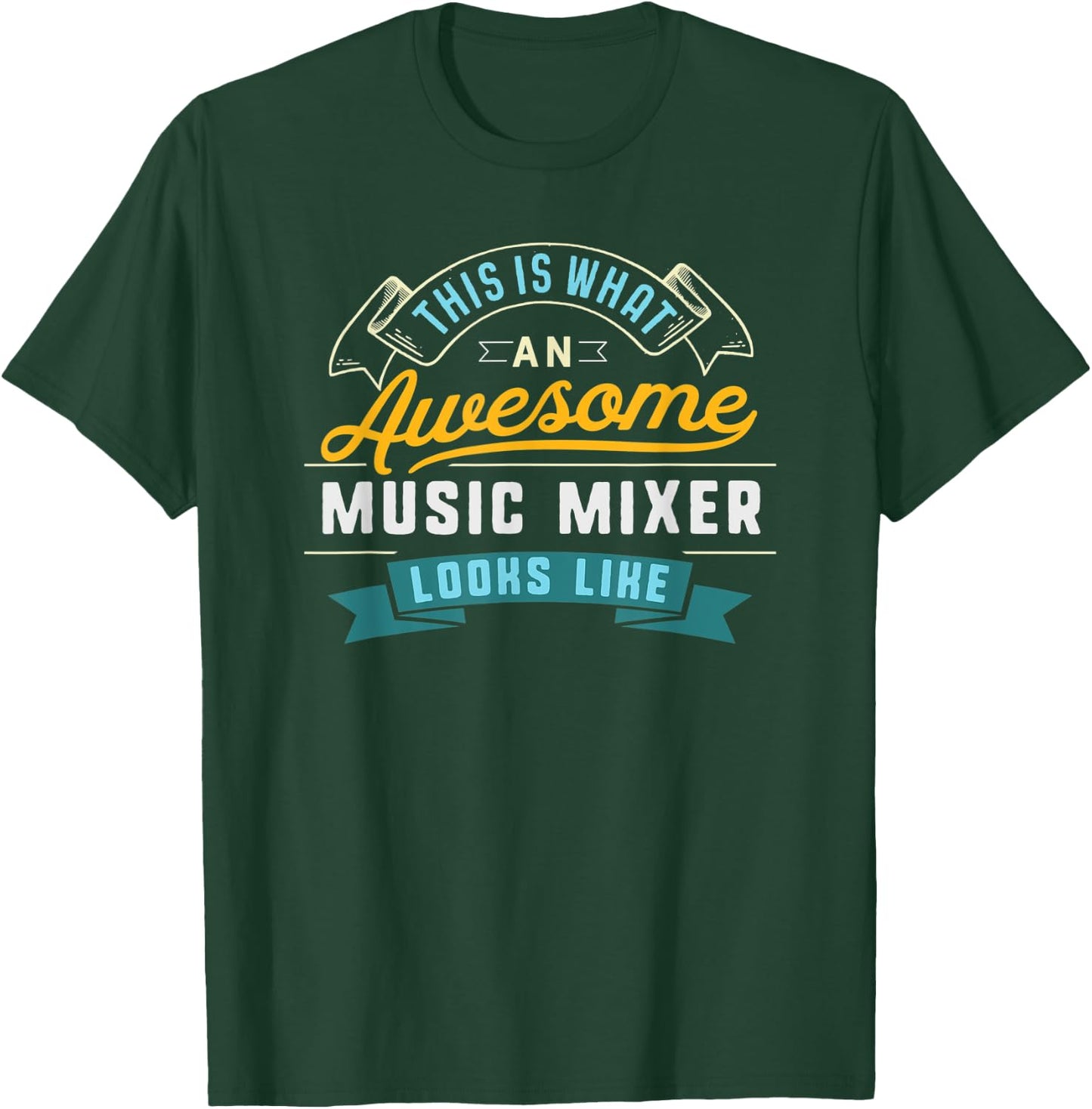 Funny Music Mixer Shirt Awesome Job Occupation Graduation T-Shirt - T-Shirt | Forest