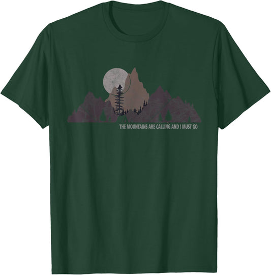 The Mountains Are Calling And I Must Go To Colorado Camping T-Shirt - T-Shirt | Forest
