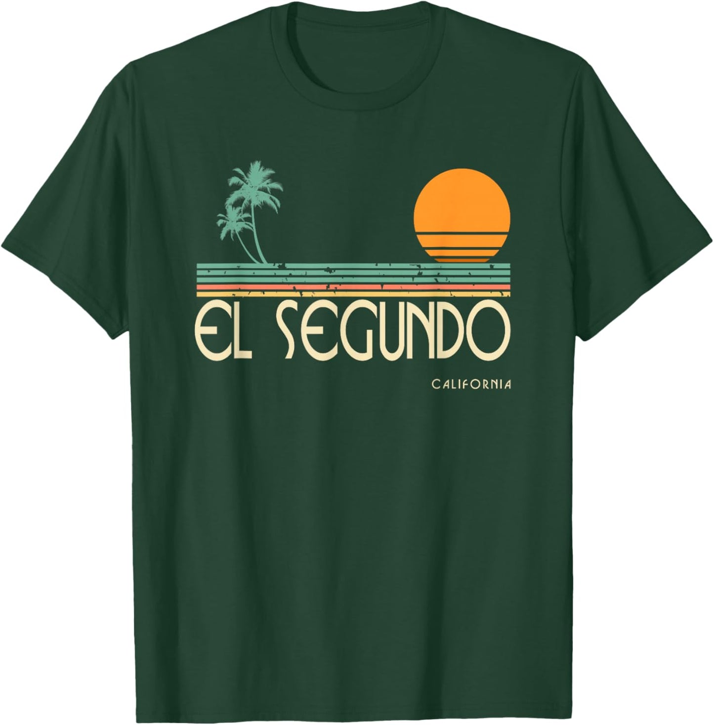 Vintage El Segundo California T-Shirt - T-Shirt | Forest