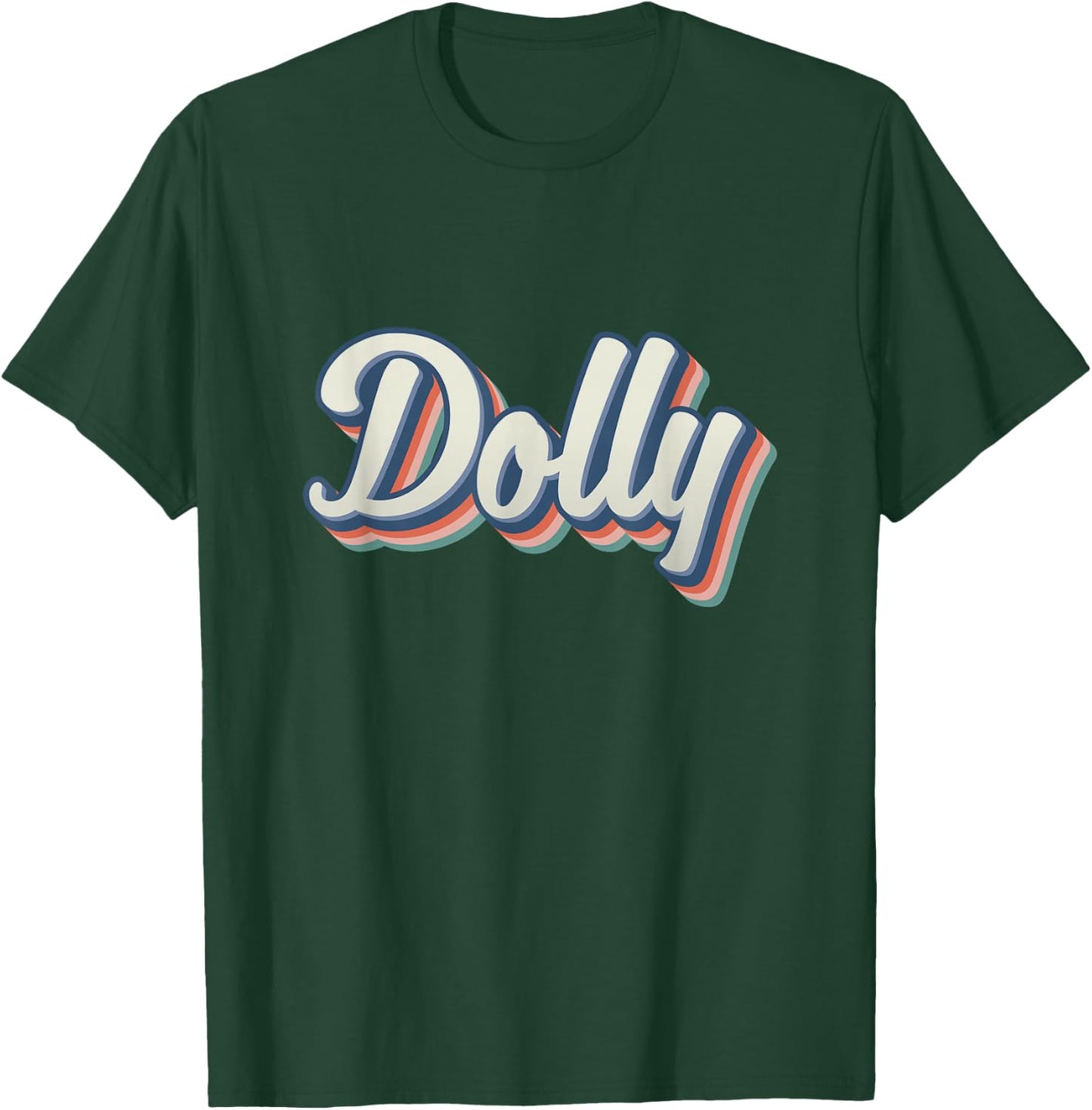 Dolly Merch Youth Vintage Women First Name Dolly T-Shirt - T-Shirt | Forest