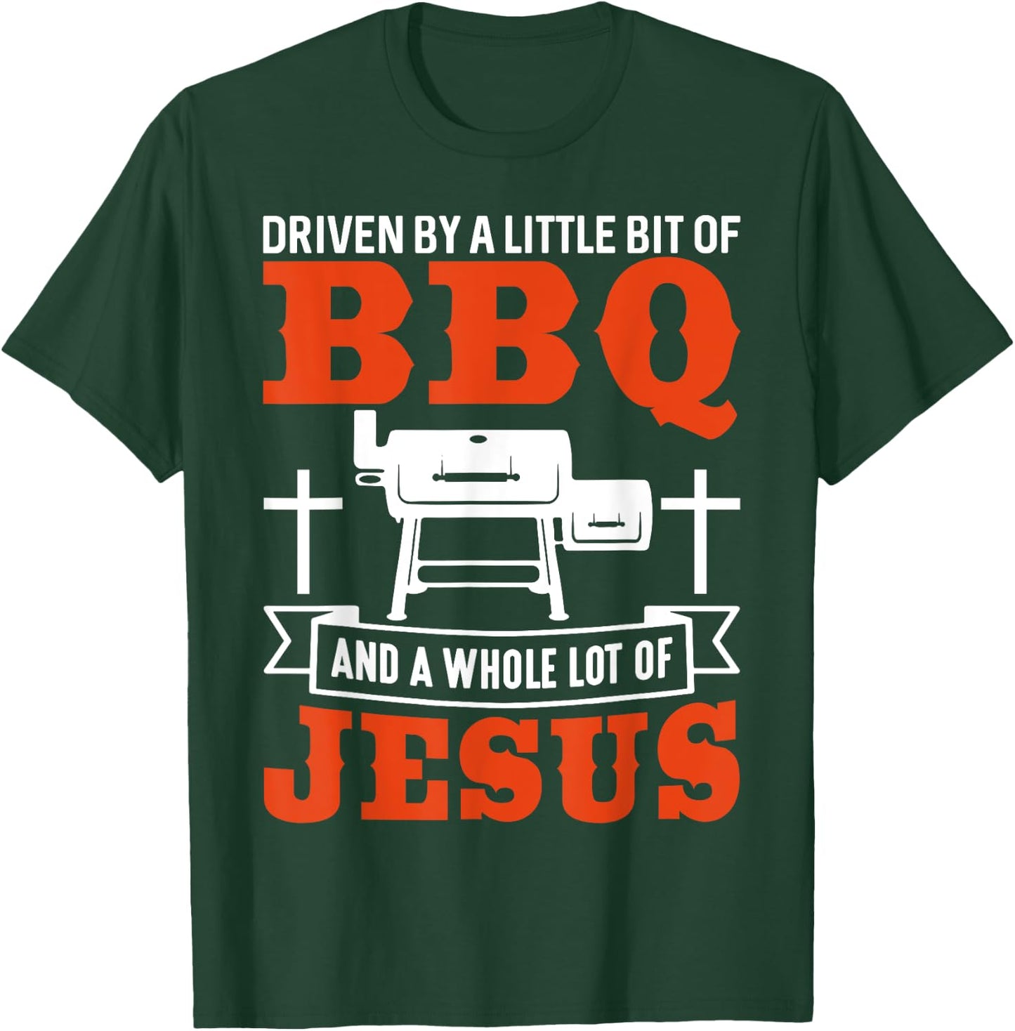 BBQ Jesus Shirt Barbecue BBQing Funny Christian Barbecue T-Shirt - T-Shirt | Forest