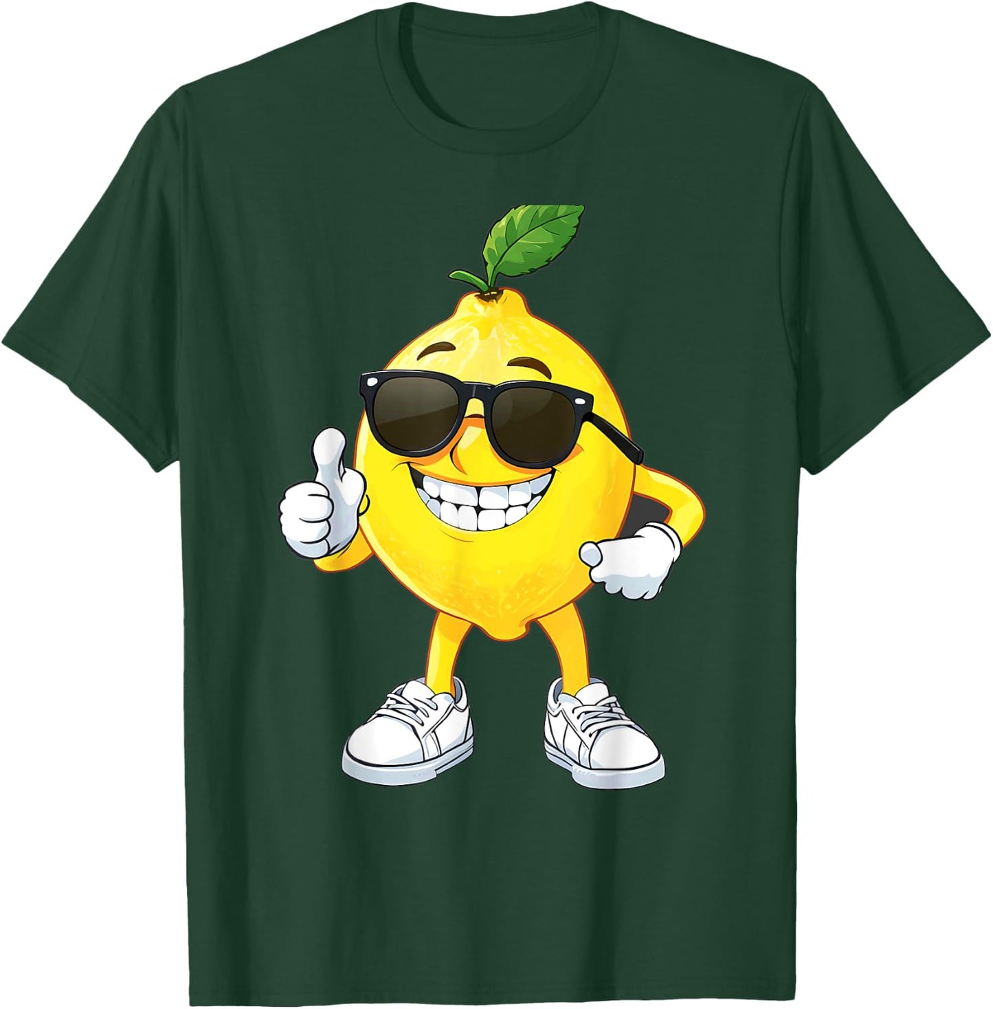 Happy Lemon Wearing Sunglasses Halloween Costume T-Shirt - T-Shirt | Forest