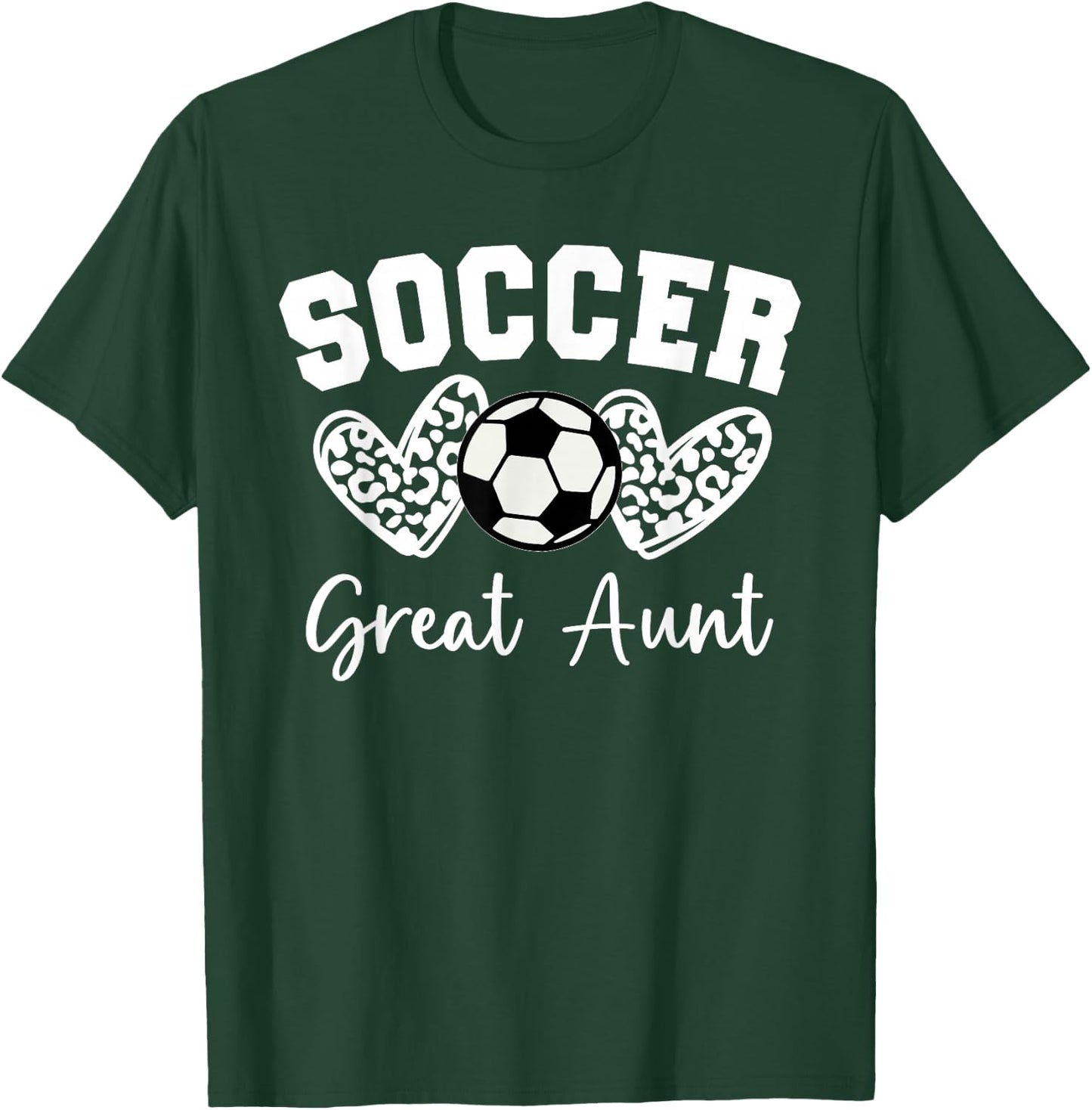 Soccer Great Aunt Matching Family Soccer T-Shirt - T-Shirt | Forest