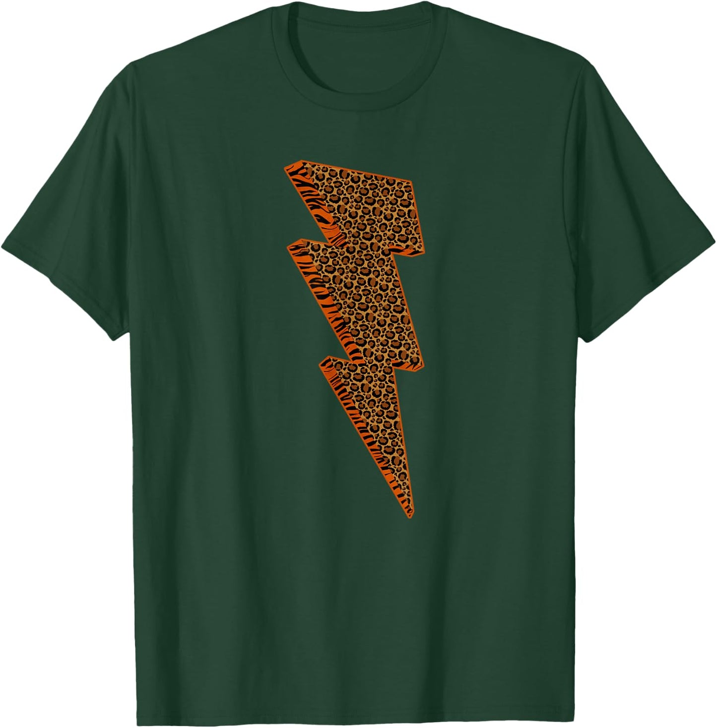 Leopard Tiger Lightning Shirt Cheetah Animal Print Women's T-Shirt - T-Shirt | Forest