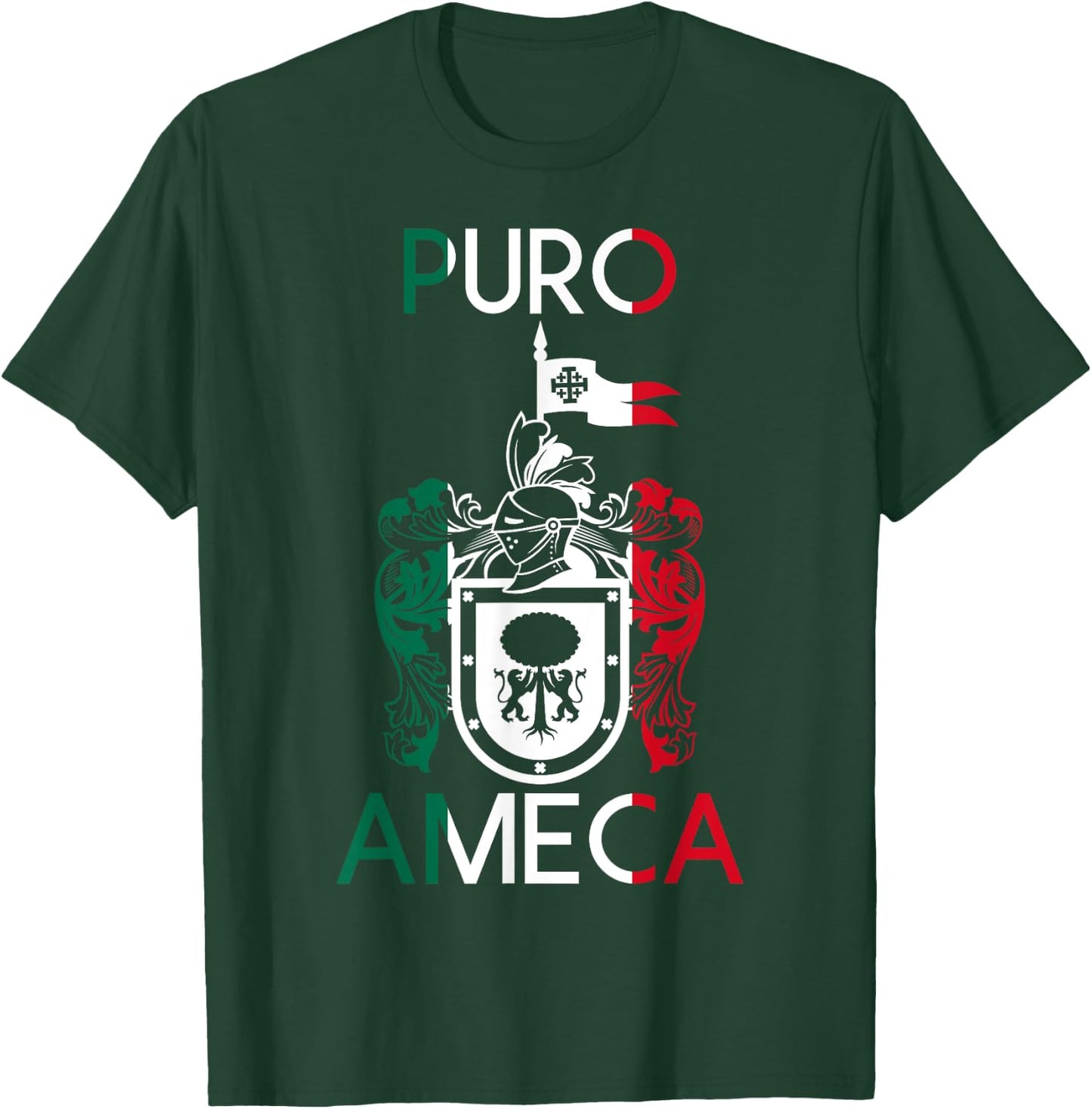 Ameca Jalisco Estado De Mexico Escudo Eagle Aguila T-Shirt - T-Shirt | Forest