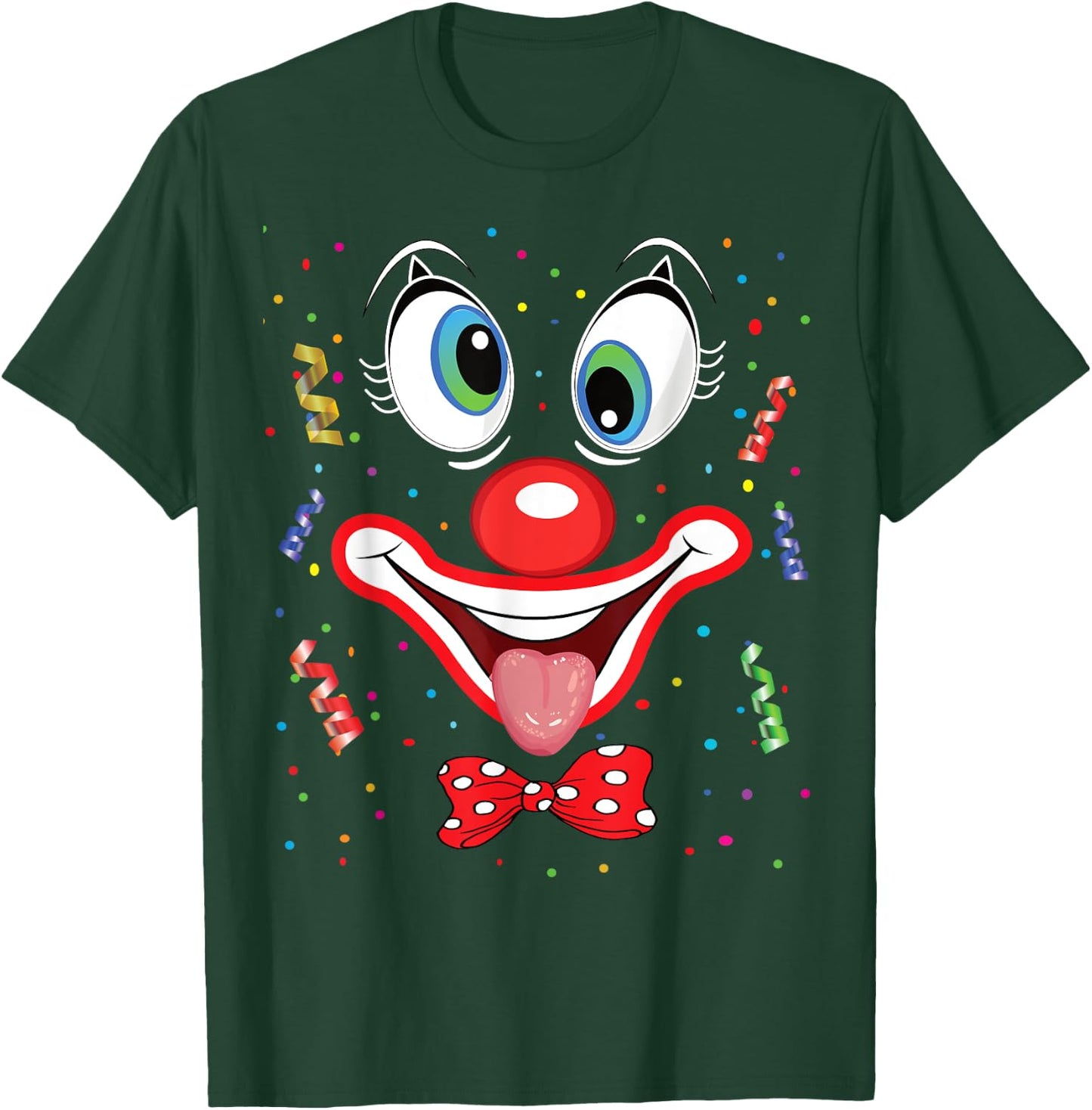 Carnival Clown Face Circus Costume Kids Men Women Carnivals T-Shirt - T-Shirt | Forest