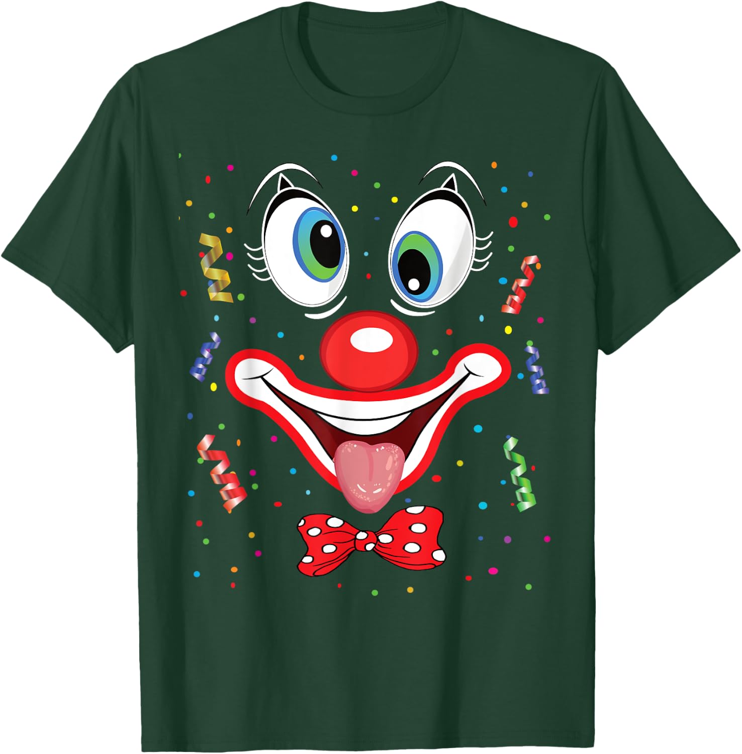 Carnival Clown Face Circus Costume Kids Men Women Carnivals T-Shirt - T-Shirt | Forest