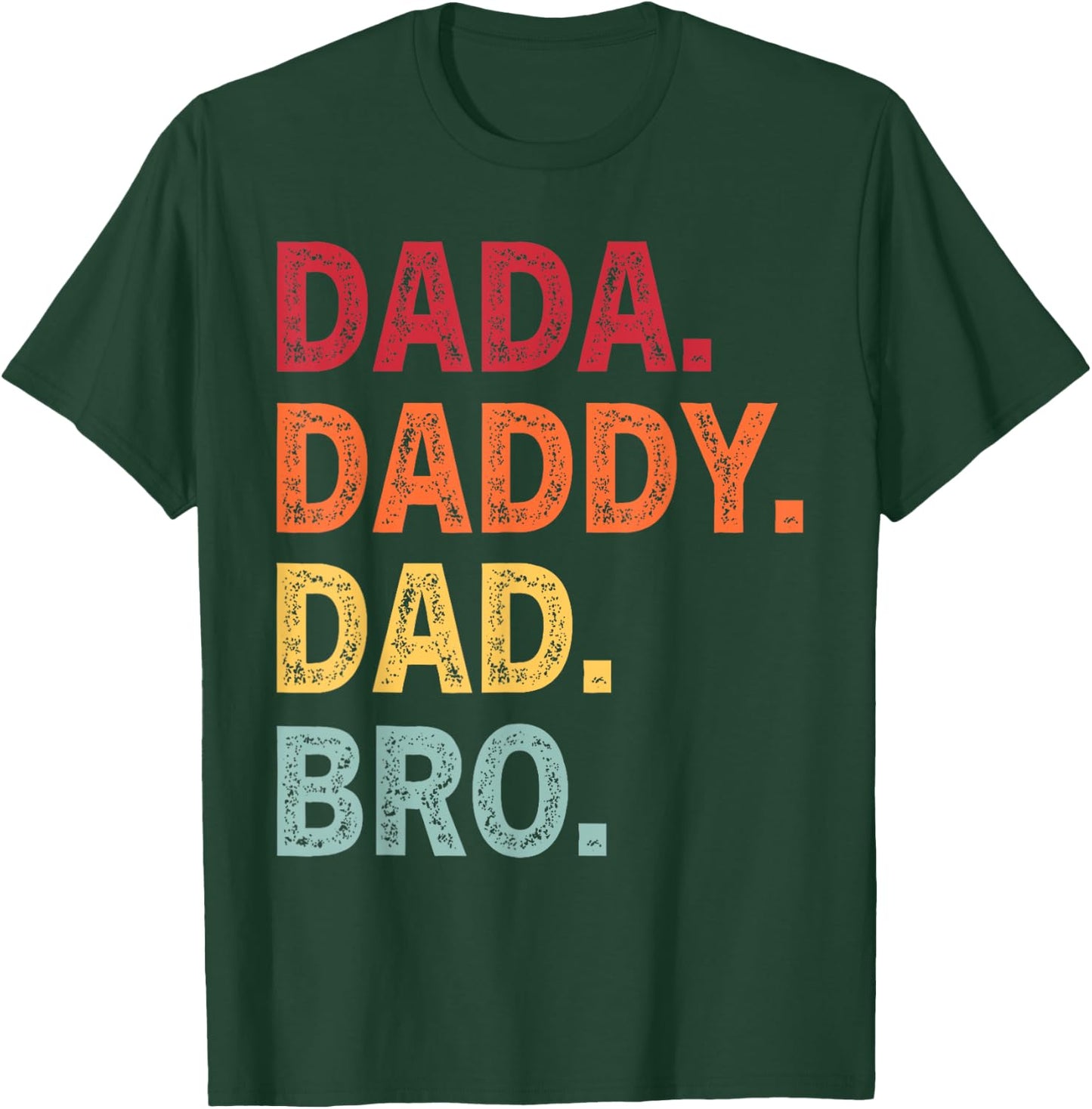 Retro Dada Daddy Dad Bro Funny Fathers Day Retro Vintage T-Shirt - T-Shirt | Forest