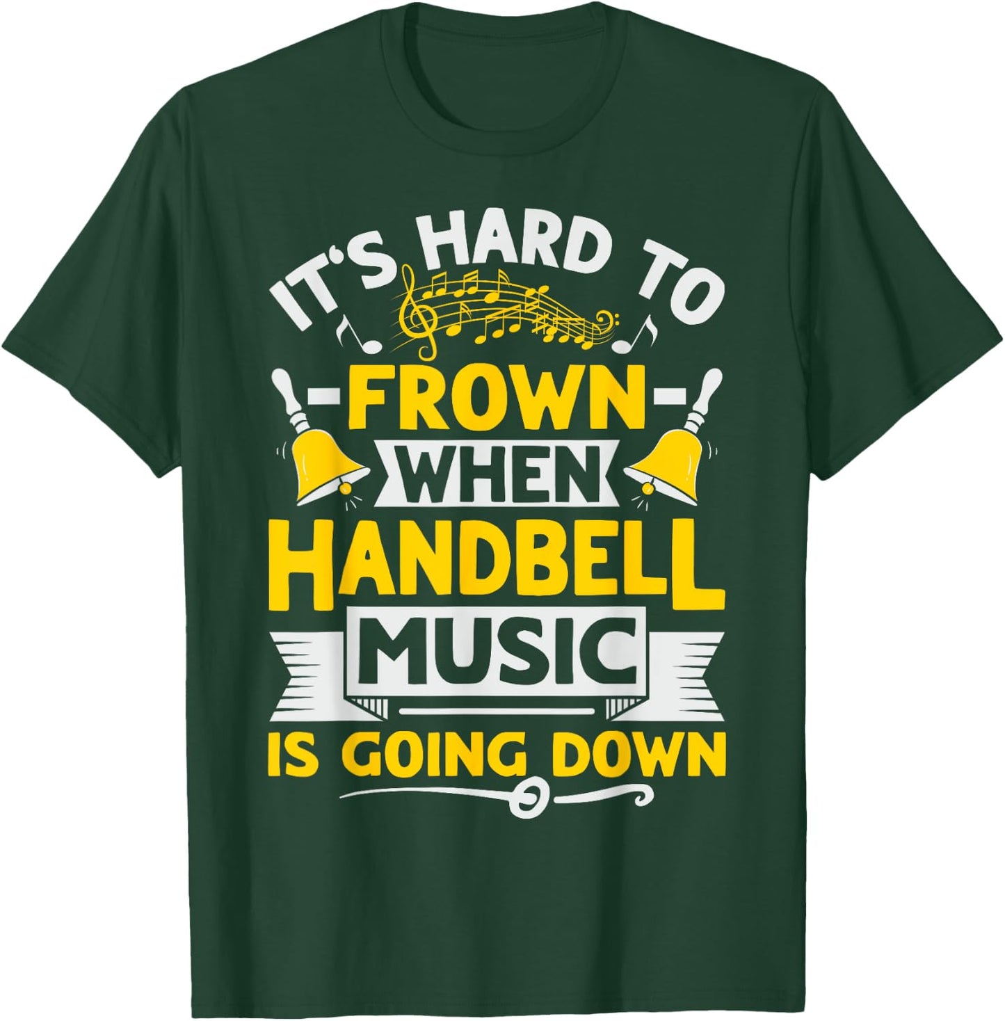 Handbell Player Design for a Handbell Choir Member T-Shirt - T-Shirt | Forest