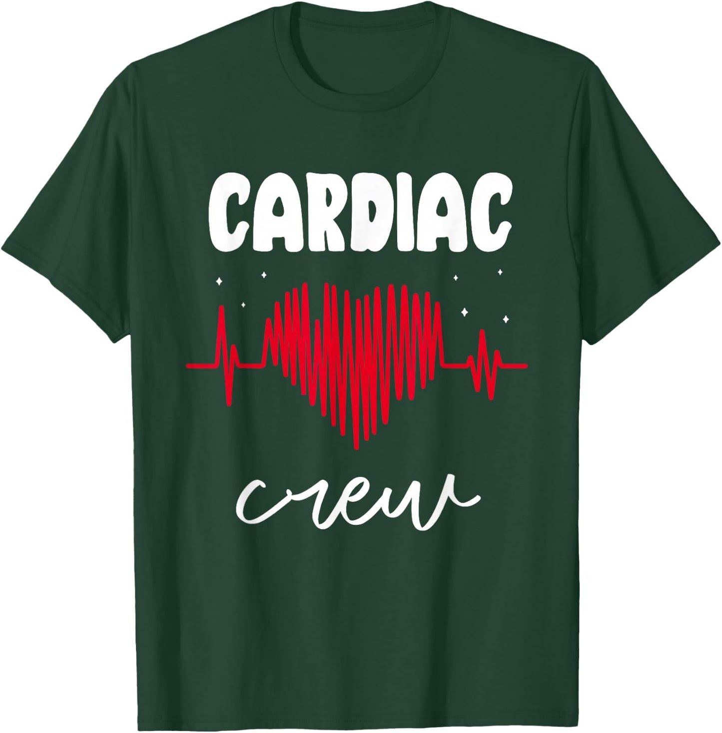 Heart Crew Cardiology Nursing Heart Nurse T-Shirt - T-Shirt | Forest