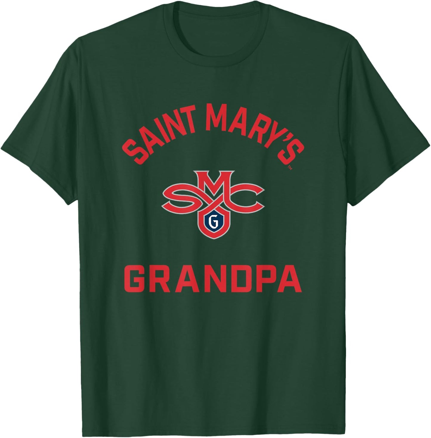 Saint Mary's College Gaels Arched Grandpa T-Shirt - T-Shirt | Forest