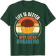 Vintage Life Is Better With Extra Brigadeiro Food Lover T-Shirt - T-Shirt | Forest