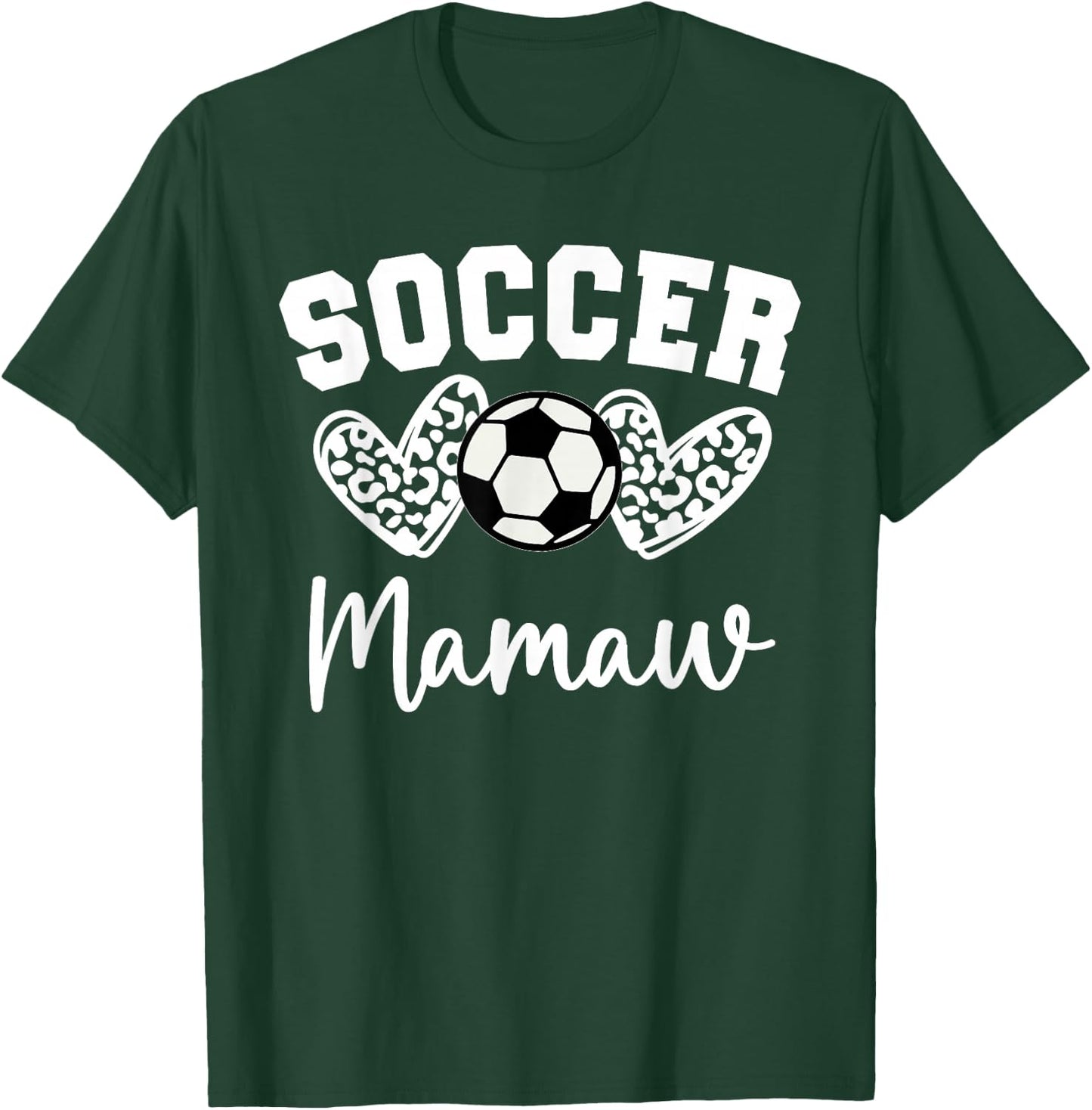 Soccer Mamaw Matching Family Soccer T-Shirt - T-Shirt | Forest