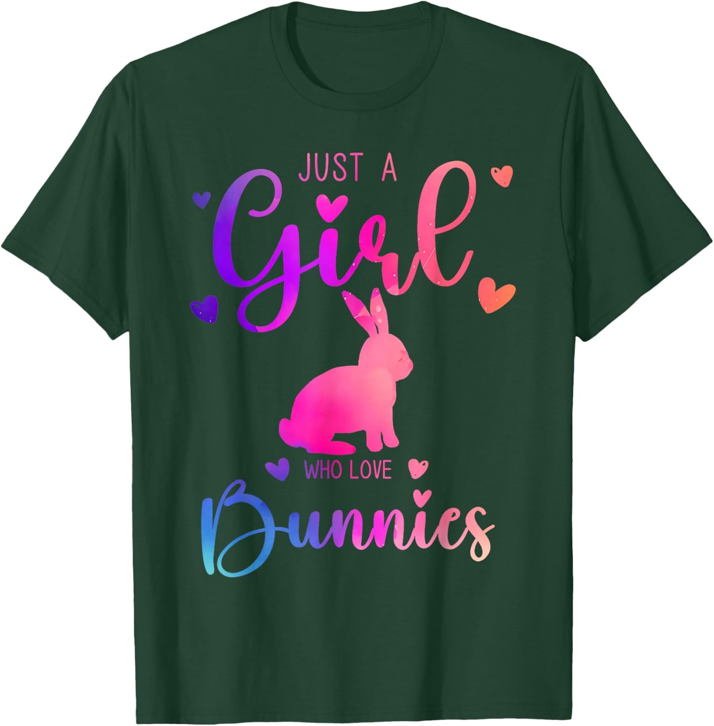 Just a Girl Who Loves Bunnies Dress and Kids T-Shirt - T-Shirt | Forest