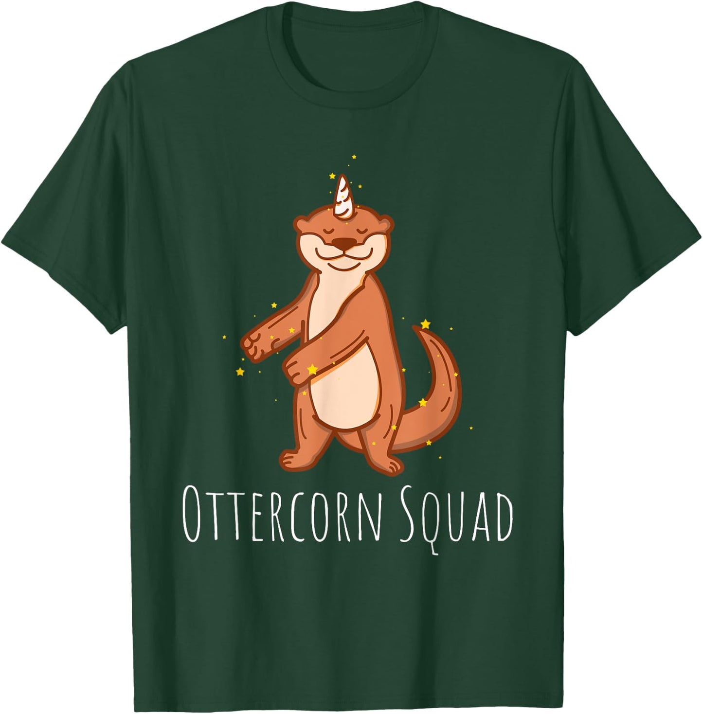 Flossing Otter Unicorn: Cute Ottercorn Squad Gift T-Shirt - T-Shirt | Forest