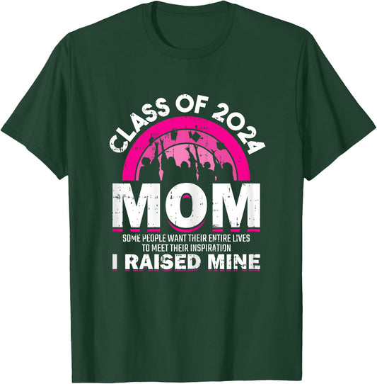 Class Of 2024 Mom Graduation Family Mama Graduate Women T-Shirt - T-Shirt | Forest