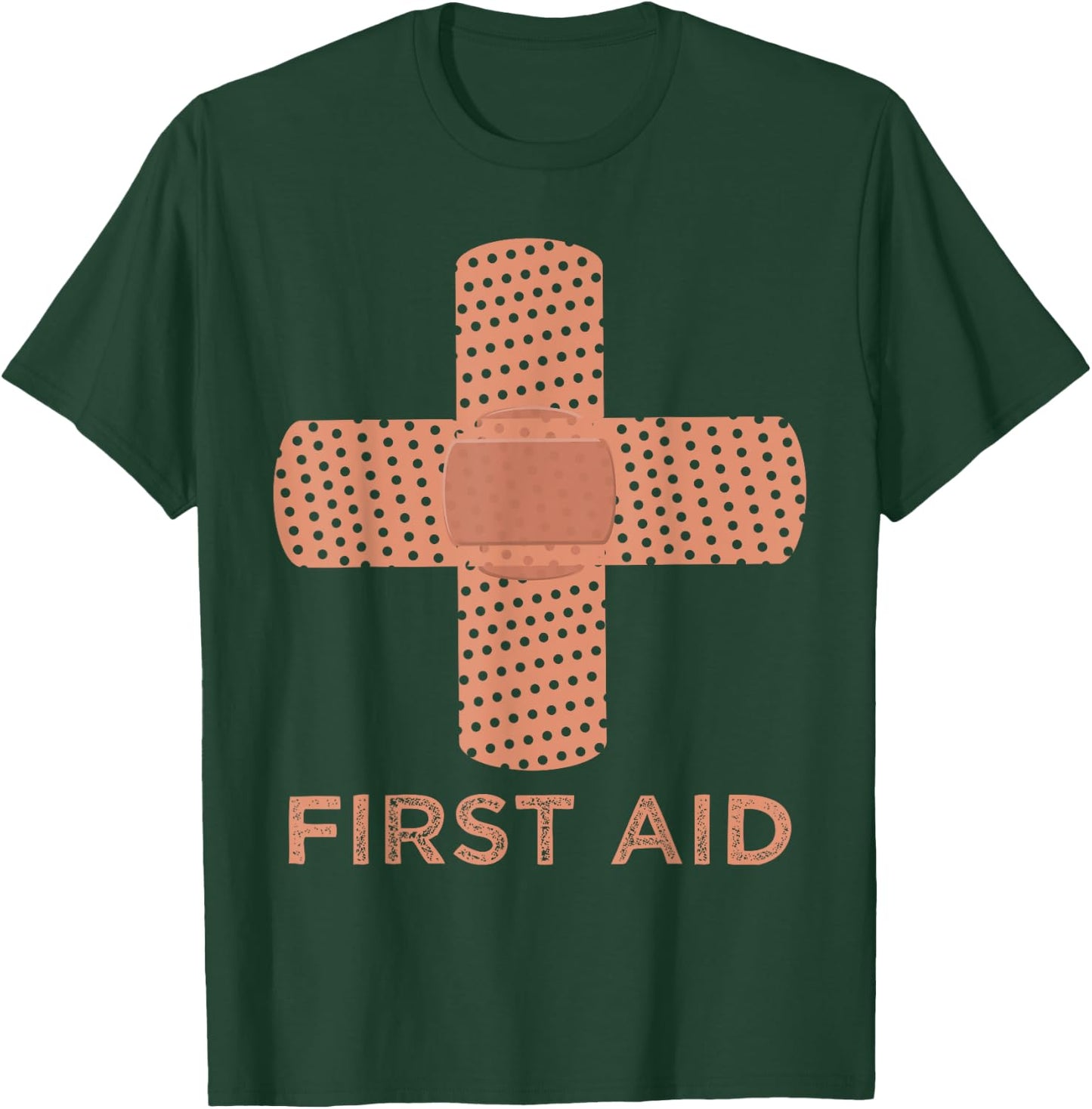First Aid Cross Medic Symbol Emergency Nurse Gift T-Shirt - T-Shirt | Forest