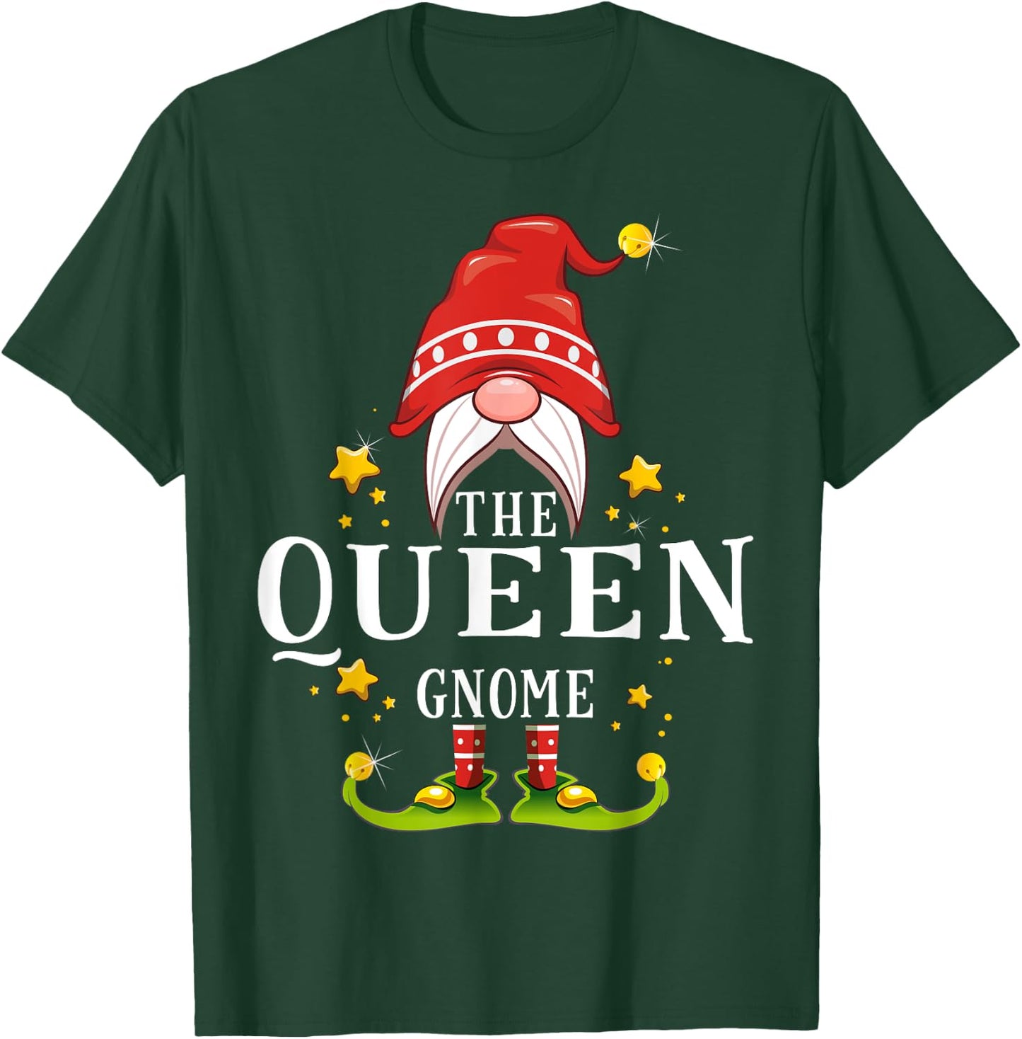 The Queen Gnome Christmas Matching T-Shirt - T-Shirt | Forest