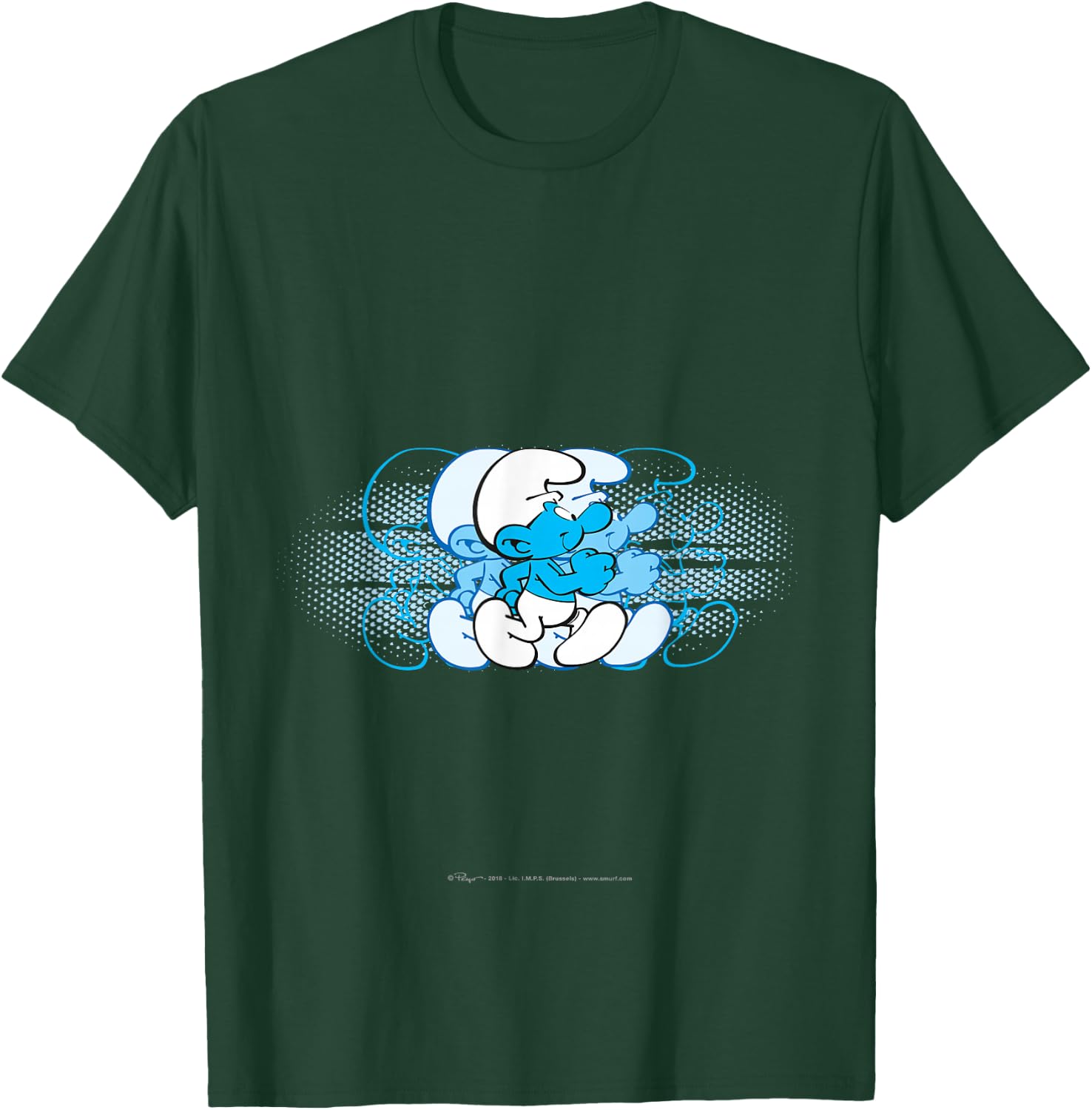 The Smurfs - Running Smurf T-Shirt - T-Shirt | Forest