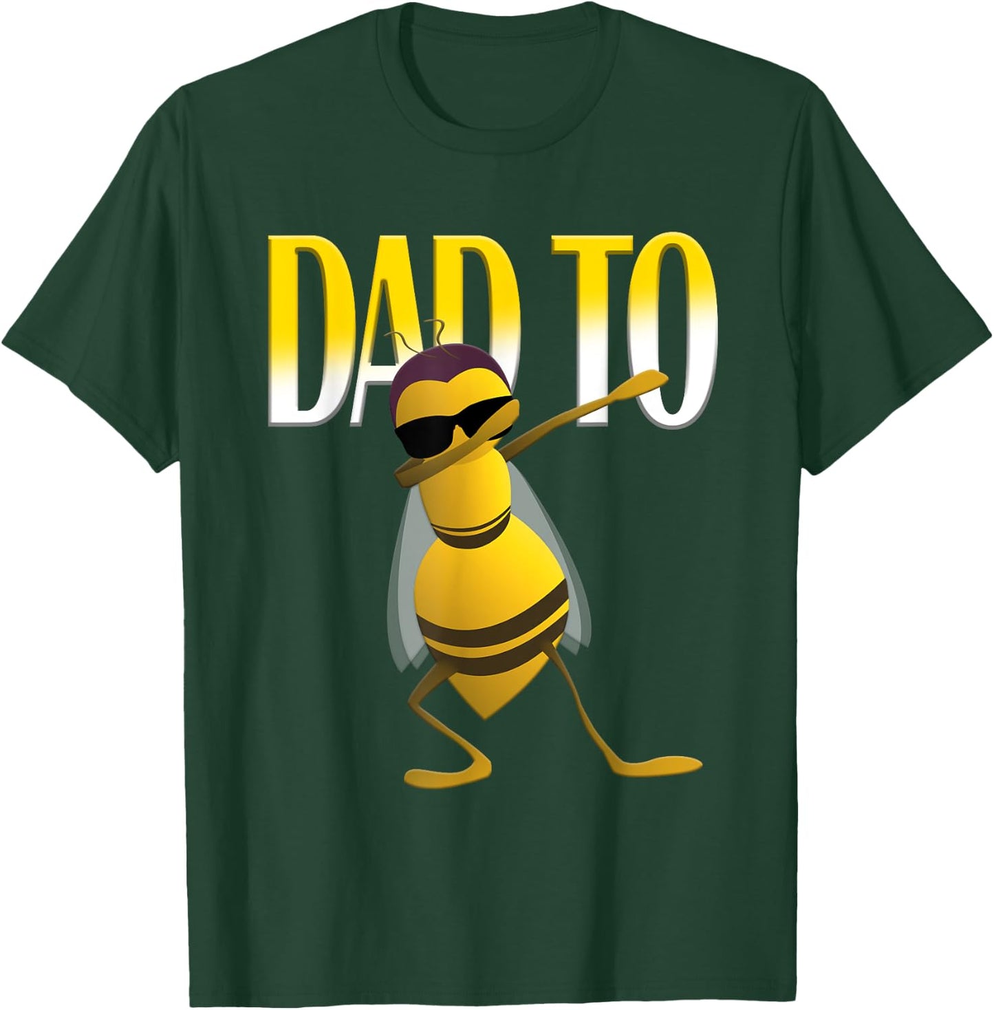 Dabbing Bee Funny Dad To Be Shirt T-Shirt - T-Shirt | Forest