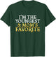 I'm The Youngest and Mom's Favorite - Funny Sibling T-Shirt - T-Shirt | Forest