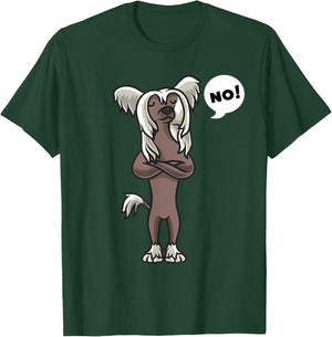 Stubborn Chinese Crested Dog Women Girls Kids T-Shirt - T-Shirt | Forest