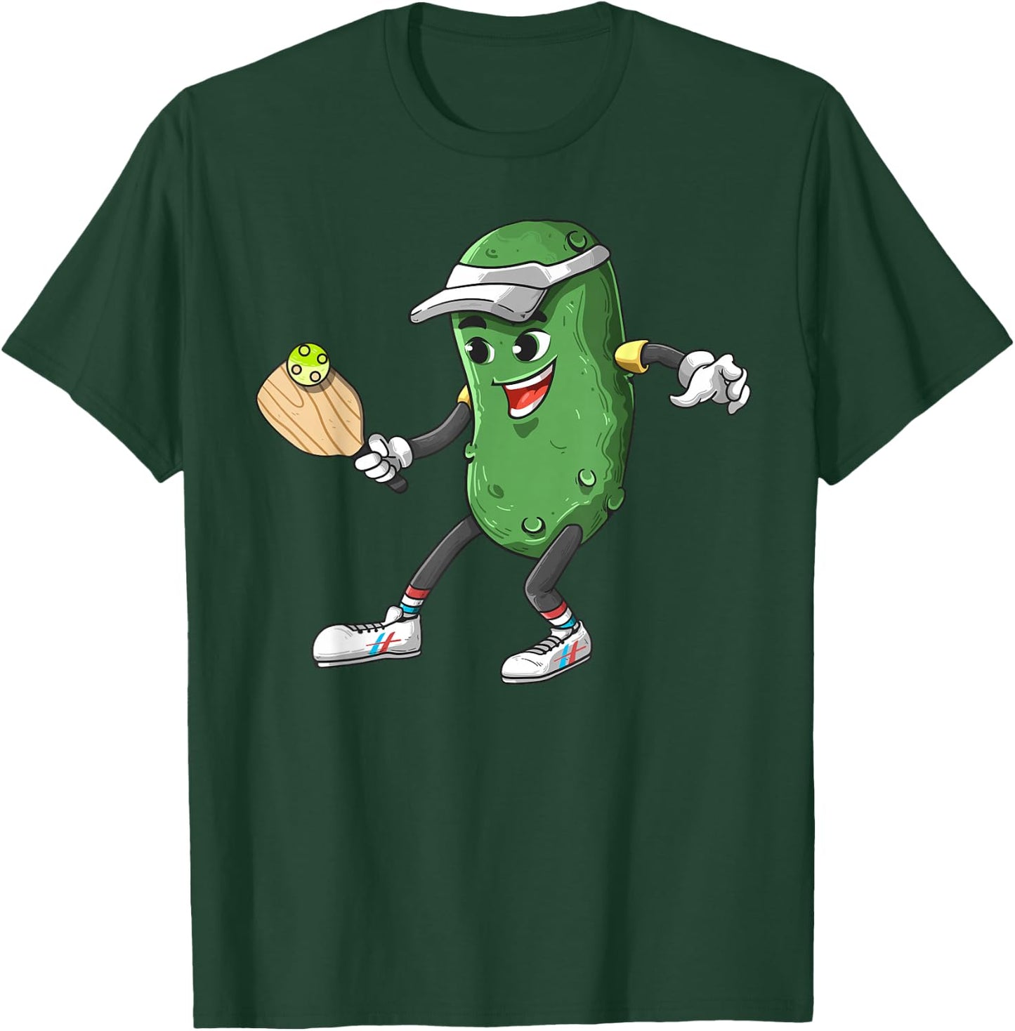 Pickleball Funny Sports Pickles Men Women Kids Gifts T-Shirt - T-Shirt | Forest