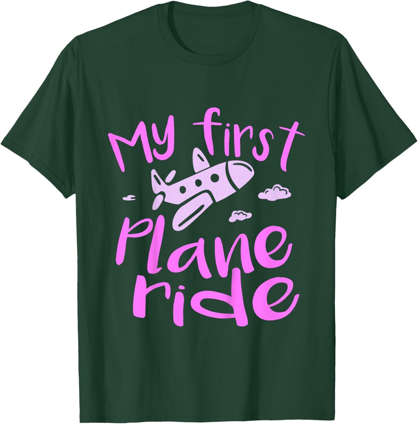 Kids My first plane ride girl T-Shirt - T-Shirt | Forest