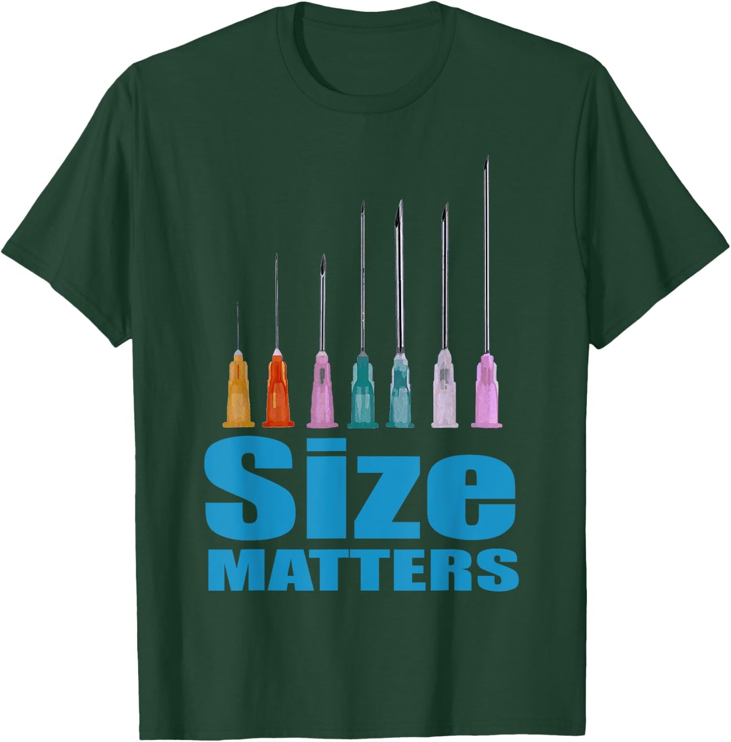 Nurse Classic Size Matter Funny T-Shirt - T-Shirt | Forest