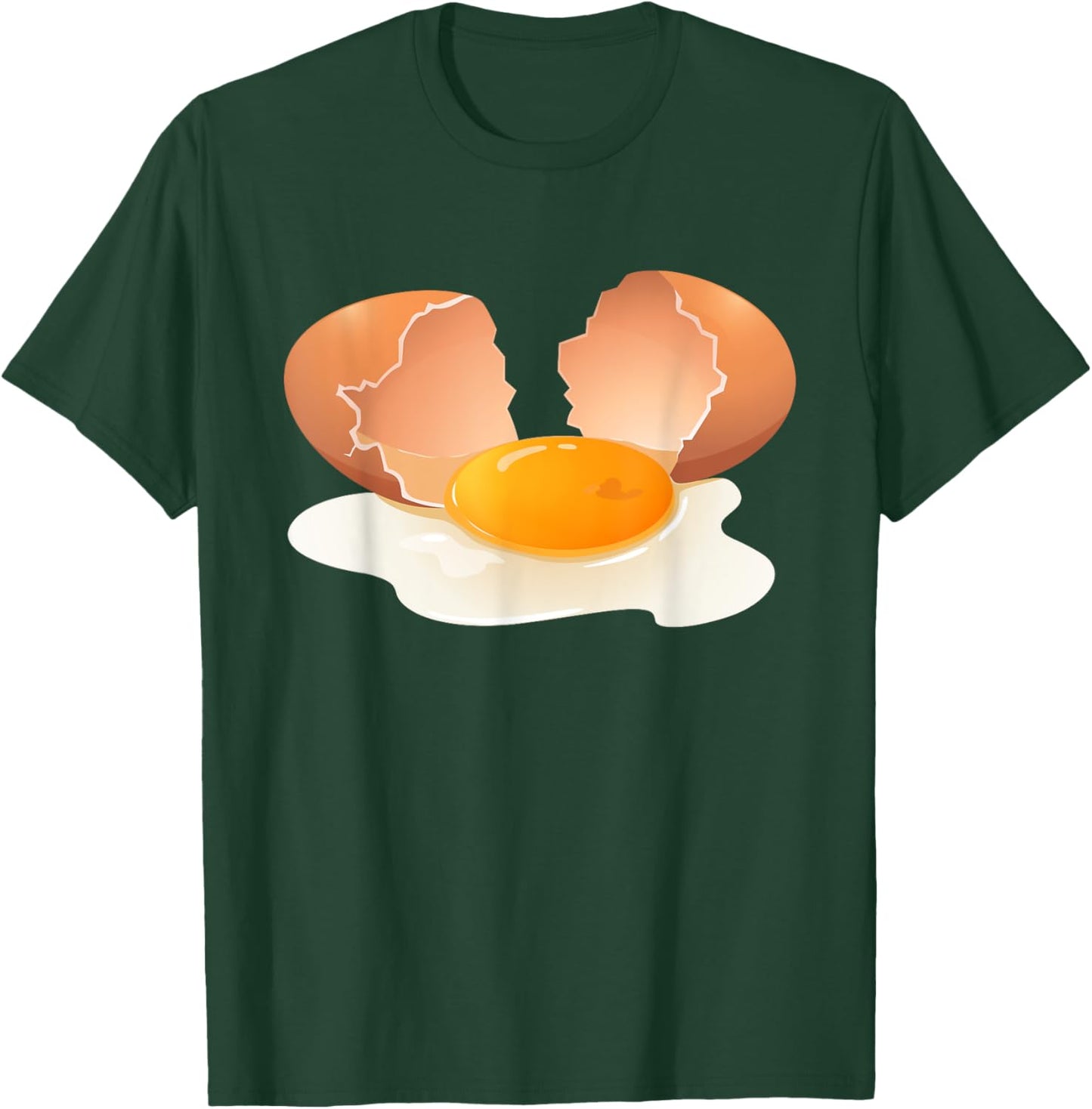 Egg Costume Broken egg Funny Christmas, Halloween Food Lover T-Shirt - T-Shirt | Forest