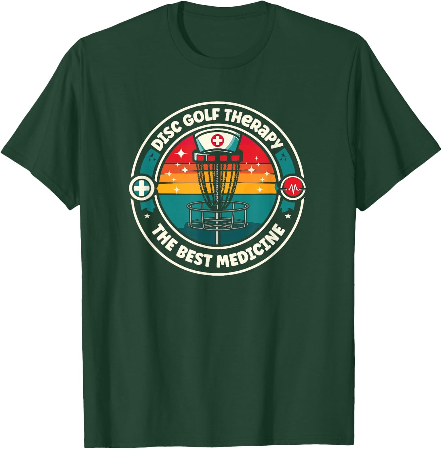 Disc Golf Therapy the Best Medicine for Nurses T-Shirt - T-Shirt | Forest