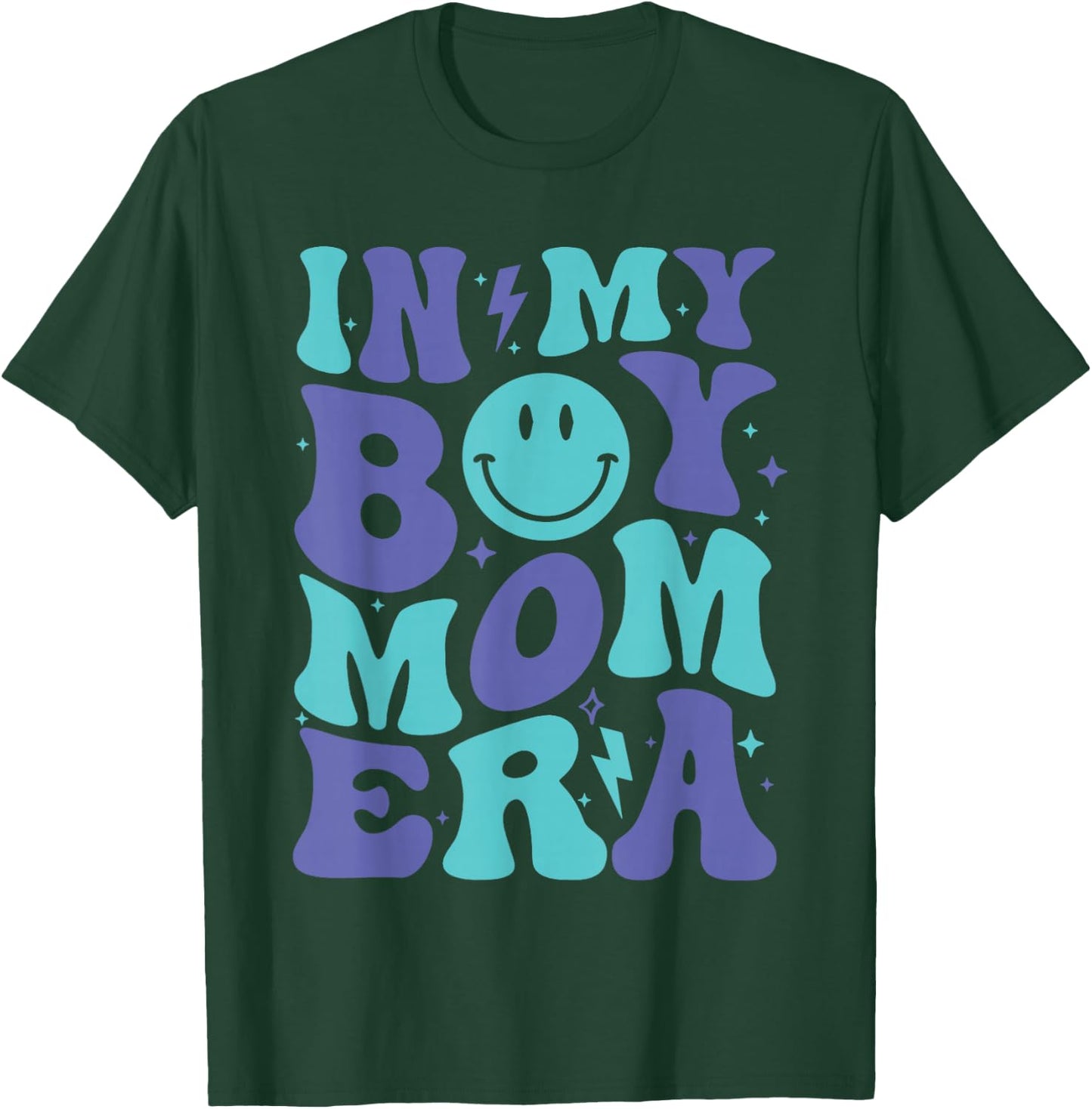 In My Boy Mom Era Boy Mama Gender Reveal T-Shirt - T-Shirt | Forest