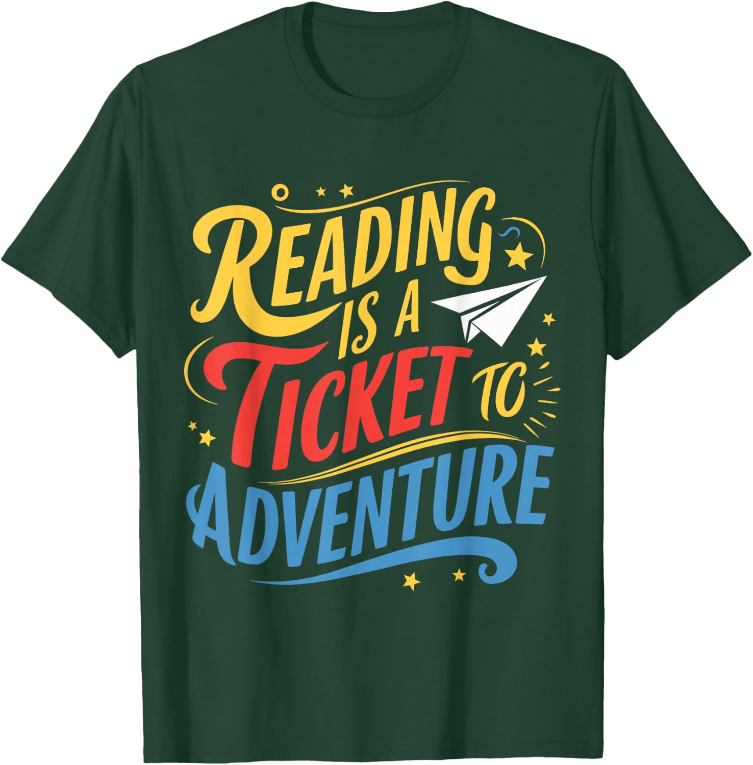 Book Adventure Library Student Teacher T-Shirt - T-Shirt | Forest