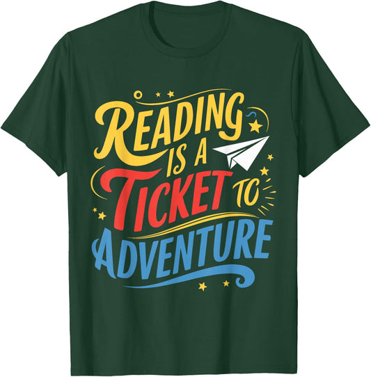 Book Adventure Library Student Teacher T-Shirt - T-Shirt | Forest