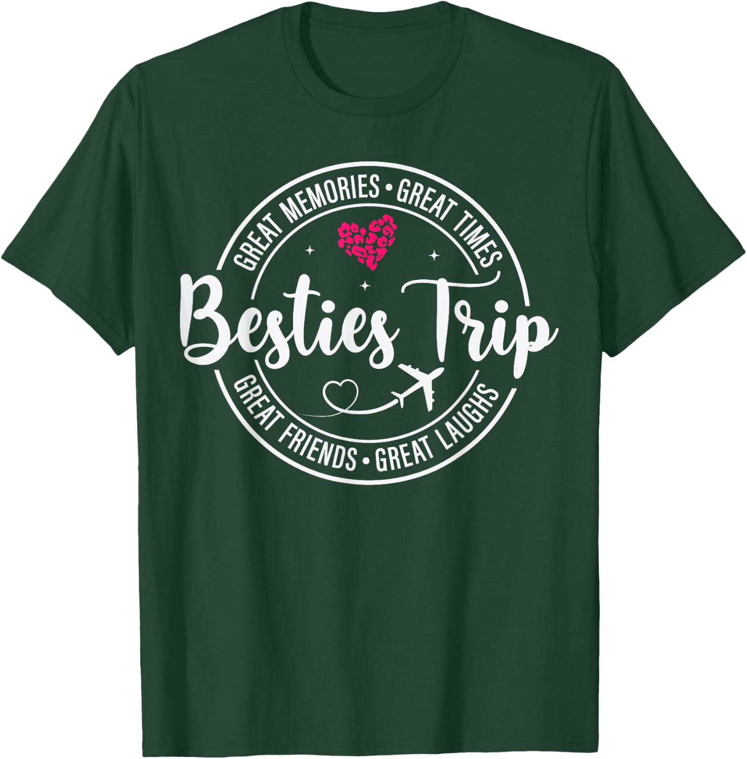 Girls Trip 2025 Besties Women Weekend Vacation Matching T-Shirt - T-Shirt | Forest