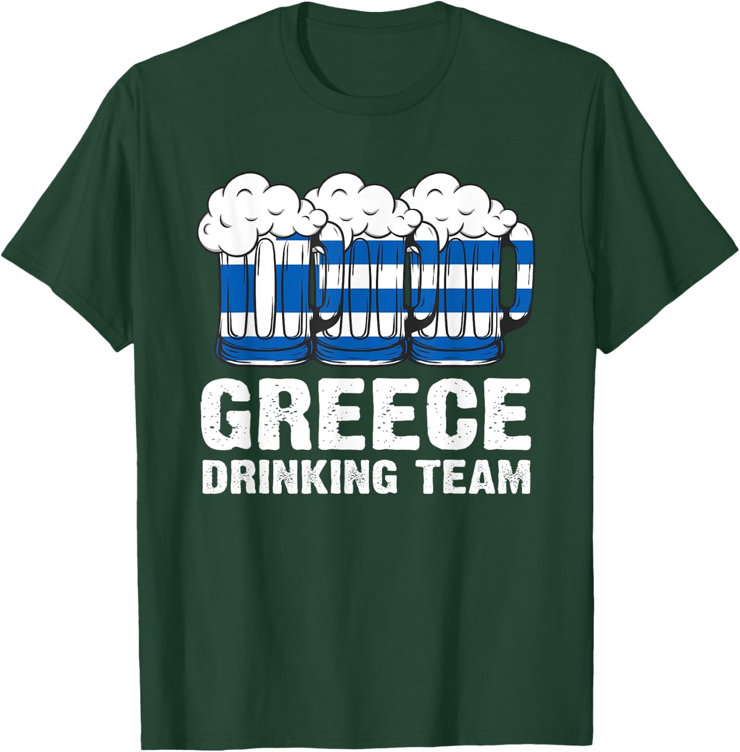 Greece Drinking Team Greece T-Shirt - T-Shirt | Forest