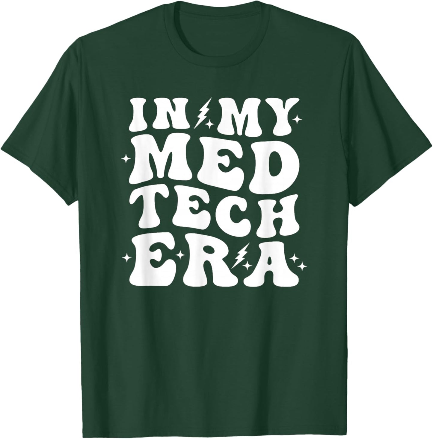 Med Tech Retro Groovy Healthcare Trendy Assisted Living T-Shirt - T-Shirt | Forest