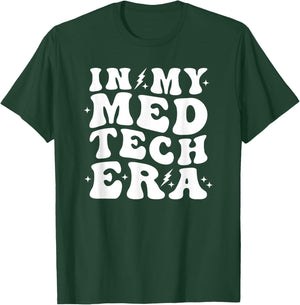 Med Tech Retro Groovy Healthcare Trendy Assisted Living T-Shirt - T-Shirt | Forest