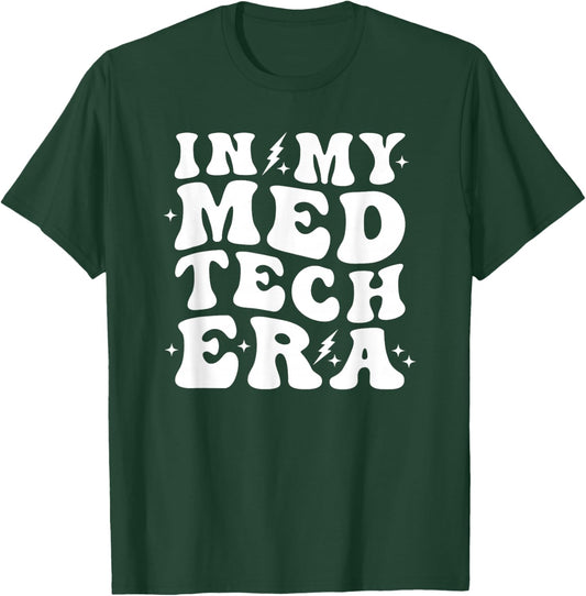 Med Tech Retro Groovy Healthcare Trendy Assisted Living T-Shirt - T-Shirt | Forest