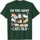 I'm This Many Cats Old 11th Birthday Party Kitten Cat T-Shirt - T-Shirt | Forest