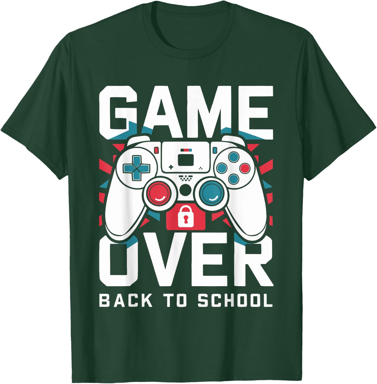 Game Over Back To School Shirt First Day Of School Boy Girl T-Shirt - T-Shirt | Forest