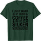 Silken Windhound Dog Owner Coffee Lover Funny Dog Mom T-Shirt - T-Shirt | Forest