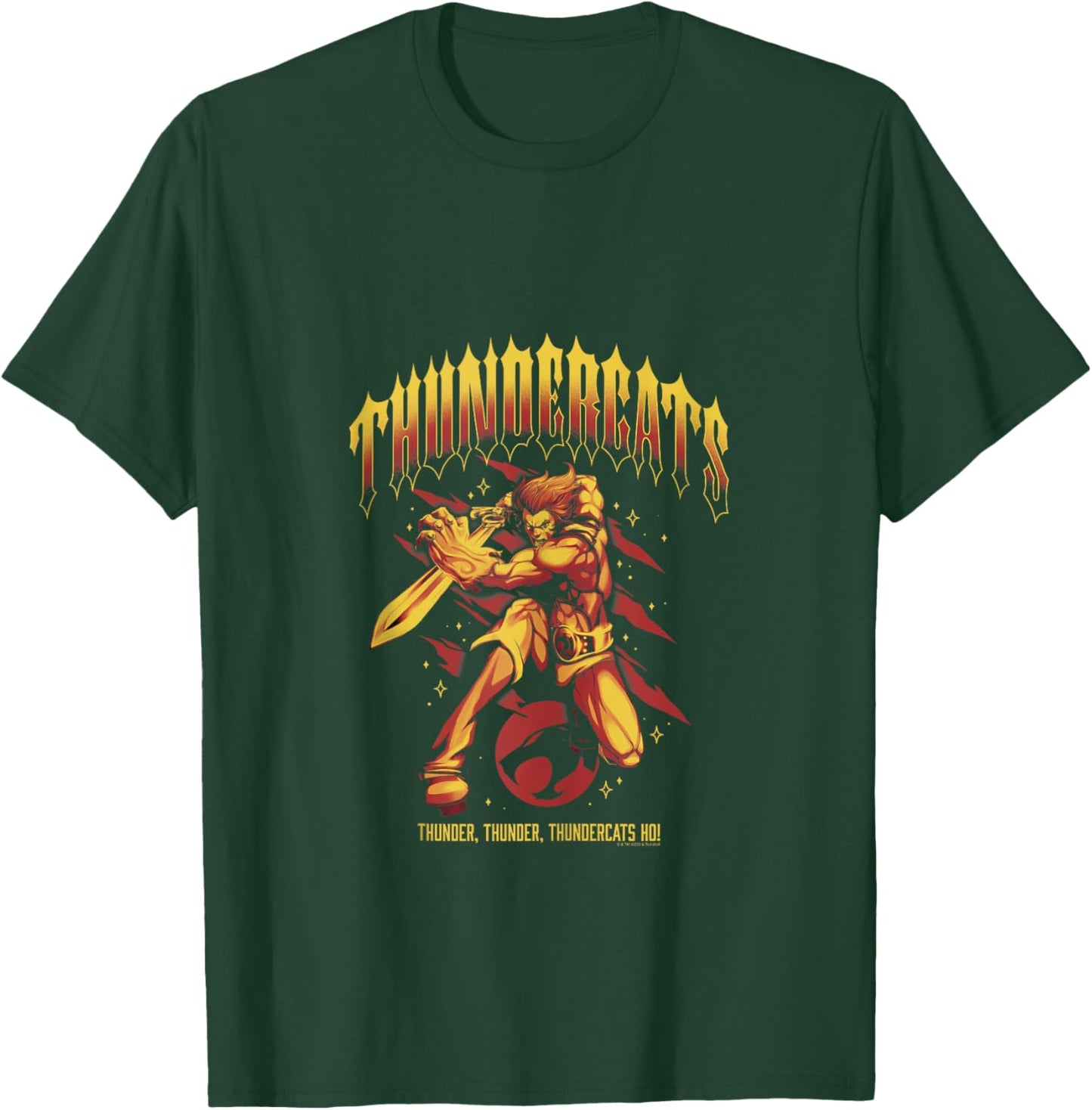 ThunderCats Thunder Thunder Thundercats Ho! Lion-O Retro T-Shirt - T-Shirt | Forest