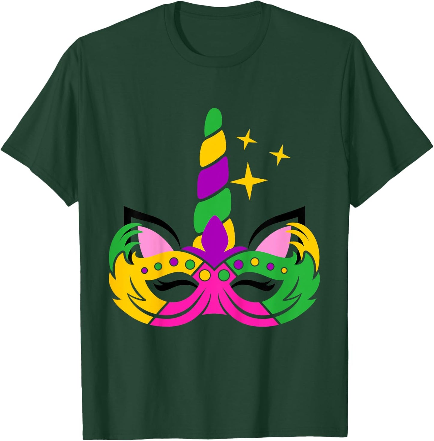 Girls Mardi Gras Unicorn for Baby and Toddler T-Shirt - T-Shirt | Forest